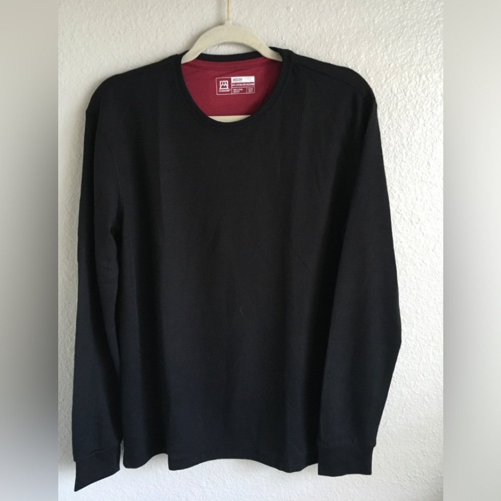 Avalanche Black Long-Sleeve Thermal Shirt Medium
